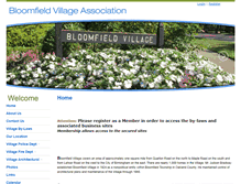 Tablet Screenshot of bloomfieldvillage.net